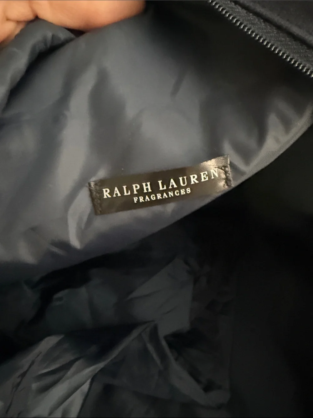 Polo Ralph Lauren Navy Blue Canvas Embroidered POLO Duffel Bag